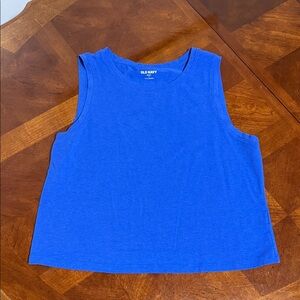 Old Navy Women's Bright Blue Muscle Tee